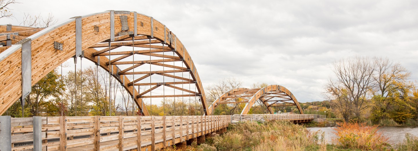 crossing steel bridge pipe PA  Consulting Bridges Park Maser Overpeck